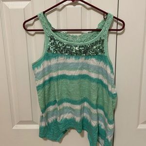Justice Sequined Tank Top